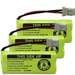 GEILIENERGY NiMH 2.4V 400mAh Battery Compatible with BT-166342 BT-266342 BT-162342 BT-262342 BT183342 BT-183342 Sanik 2SN-AAA40H-S-X2 CS6719-2 Cordless Phone (Pack of 3)