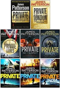 James Patterson Private Series 1-8 Books Collection Set(Private, Private London, Private Games, Private: No. 1 Suspect, Private Berlin, Private Down Under, Private L. A. & Private India)