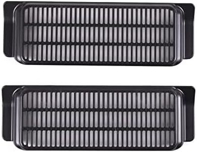 ABS Car Under Seat Air Outlet Dust-Proof Cover, Under Seat Air Vent Grille Protector Snap-in Installation Cover, Air Flow Vent Intake Grille Accessories (for Tesla Model 3)