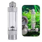 Bubble Counter, Aquarium Water Plant CO2 Bubble Counter, Aquarium Air Pump Accessories Fish Tank Tool, Single Head Bubble Counter, Fish Tank Tool for Carbon Dioxide Measurement