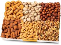 Nuts.com Nuts Assortment Tray – Mixed Nut Sampler Box for Summer, Memorial Day, Labor Day, Birthday and Holiday Gifts – 2Lb Care Package Includes a Heart Healthy Variety of Cashews, Pecans, Pistachios & More