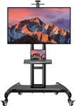 PERLESMITH Rolling TV Stand with Wh