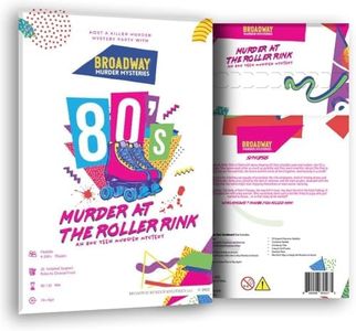 1980s Murder Mystery Game Kit for Groups of 4-20+ | 80s Party Game for Teens and Adults | Easy to Host Interactive Group Game Night or Party Entertainment