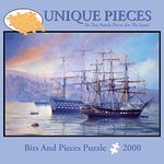 Bits and Pieces - 2000 Piece Jigsaw Puzzle for Adults - Frigate and First Rate - 2000 pc Ships Boats Jigsaw by Artist Rob Johnson