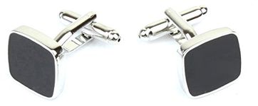 Peluche Onyx Stone Studded Cufflinks for Men