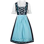 Spooktacular Creations Women Oktoberfest Dress, Halloween Embroidery German Beer Oktoberfest Costumes for Halloween Costumes Cosplay and Beer Festival