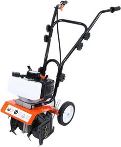 DEALOURUS 52cc Petrol Garden Tiller – 3HP 2-Stroke Soil Cultivator