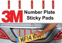 5 Pack Number Plate Sticky Pads, Ad