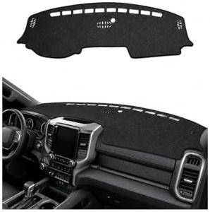 Dash Cover Compatible with 2019–2025 Dodge Ram 1500 2500 3500 (Without HUD),Dashboard Cover Sun Protection Mat