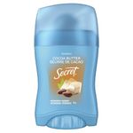 Secret Invisible Solid Antiperspirant and Deodorant, Cocoa Butter, 45 g