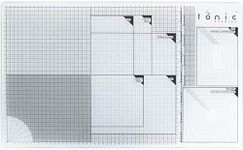 Tonic Studios 352e A3 Glass Cutting Mat, White/ Green