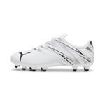 Puma Unisex Youth Attacanto Fg/Ag Jr Soccer Shoes, Puma White-Puma Black, 10 UK