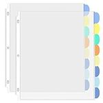 KTRIO 8 Tab Binder Dividers with Po