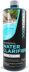 Pool Clarifier Liquid for Fast Acting Cloudy Water Treatment, Swimming Pool Water Clarifier Pool Owners Love, Use Our Clarifier to Keep Your Pool Clear | AquaDoc 32oz