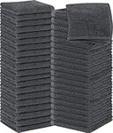 Utopia Towels - Cotton Washcloths Set - 100% Ring Spun Cotton, Premium Quality Flannel Face Cloths, Highly Absorbent and Soft Feel Fingertip Towels (60 Pack, Grey)