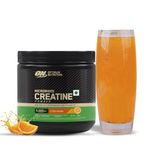Optimum Nutrition (ON) Micronized Creatine Powder - 250 Gram, 65 Serves, Citrus Orange, 3g of 100% Micronised Creatine Monohydrate per serve, Supports Athletic Performance & Strength.