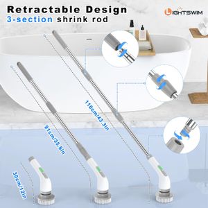 Electric Spin Scrubber 7-in-1 Cleaning Brush – Cordless Power Scrubber