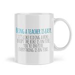 Funny Best Teacher Gift for End of The Year Mug Birthday E-Learning Digital Education Novelty Mugs Kids Children Pupil Student MTE1