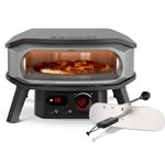 Cozze® Premium Electric Pizza Oven 13" with Rotating Stone, Regulator and 2m Plug Perfect for Crispy Pizzas