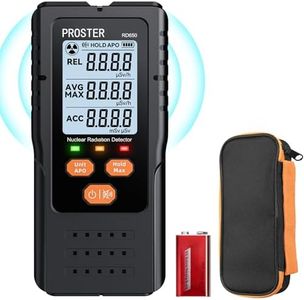 Proster Portable Geiger Counter - Nuclear Detector with 2.4" HD Color Screen Radiation Dosimeter, X/γ/β Monitor & Intelligent Alarms