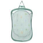 Baby Laundry Baskets Small, Mesh Nursery Laundry Basket Kids Pop Up Laundry Baskets Baby Washing Basket Hanging Laundry Bag for Baby Kids Nursery, Toys, Clothes Storage (Green)