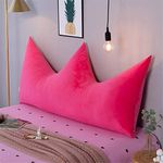Solid Color Crown Headboard Cushion