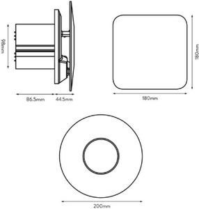 Xpelair Extractor Fan, White – Quiet Bathroom Ventilation