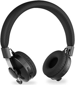 LilGadgets Untangled Pro On-Ear Wireless Kids Headphones for School, Microphone, Volume Limited, SharePort Technology, SoftTouch Padding, Black