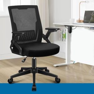 Ergonomic Mesh Office Chair, Adjustable Arms, Black Computer Desk Chair