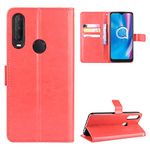 Case for Alcatel 1V 2020 5007U Case Cover,Case for Alcatel 3L 2020 5029D Case Cover,Flip Leather Wallet Cover Case for Alcatel 1S 2020 5028A 5028D 5028Y Case Red