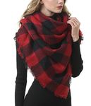 Women's Fall Winter Scarf Classic Tassel Plaid Scarf Warm Soft Chunky Large Blanket Wrap Shawl Scarves a108