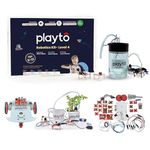 PLAYTO LABS Robotics Kit Level 4 || 4 Free Live 1-1 Classes Worth Rs. 3000 || Diy Robotics Starter Kit || 1000+ Projects || Best Educational Birthday Gift Toy For Kids Aged 8+, 10+, 12+ Years