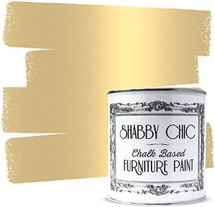 Shabby Chic Chalk Based Furniture Paint 100ml (Antique Gold) Suitable for wood, metal, plastic, masonry, and plastered walls.