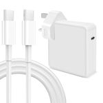 96W Super Fast Charge, MacBook Pro Charger，Laptop Charger for MacBook Pro/Air USB C, Compatible with MacBook Pro 16,15,14,13 inches, iPad Pro 12.9, 11inches and all USB C devices, USB C-C 2M Cable