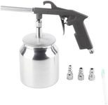 flexman PS~6R Air Sand Blaster Gun, Sand Blaster Kit with 750cc Aluminium Pot for Oil Solvent Water Based Materials, Spray Gun Tool Set Kit for Sanding sandblasting Surfaces