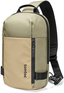 tomtoc Compact EDC Sling Bag, Minimalist Chest Shoulder Crossbody Bag for Nintendo Switch OLED, 11-inch iPad Pro, Water-resistant Lightweight Daypack for Daily Use - XS Size