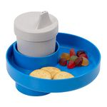 My Travel Tray - Made in USA - A Cup Holder Travel Tray for Car Seats, Enjoyed by Toddlers, Kids and Adults! (Blue)