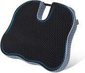 ZHOOGE Seat Cushion, Office Chair Cushions, Car Seat Cushion, Memory Foam Chair Pad with Adjustable Strap, Non-Slip Bottom, Ideal Tailbone Cushions for Coccyx, Back & Sciatica Pain Relief