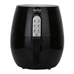 KENSTAR Air Fryer Aster Digi 1500 Watt Frying Basket, 7 Pre-Sets Rapido Crisp Technology with Recipe Book (Black, 4.5L)