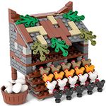 Hgkj Model Farm Building Blocks City Farmland Animals Bricks For Kids Moc Chicken Coop Accessories Parts Hen House Patterns Toys For Children Boy Girl Diy Gifts