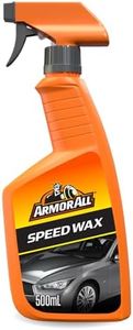 Armor All, Speed Wax Spray, Contains Carnauba Oil For a Shiny Finish, Restores and Protects your Car, Removes Dirt Between Washes, Ideal for Car & Motorcycle Detailing, Made in the UK