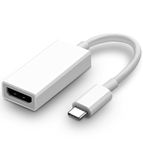 USB C to HDMI Adapter 4K@60Hz, Apple MFi Certified USB Type-C Digital AV HDMI Female Converter for Apple iPhone 15 Pro/Max, MacBook Pro/Air, iPad Pro, iMac, Galaxy S23, Surface, XPS and More (White)