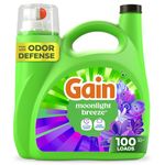 Gain Liquid Laundry Detergent, Moonlight Breeze Scent, Freshness + Odour Fighting, Laundry Detergent Liquid Soap, 107 loads, 4.5L