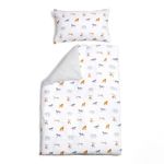 Clair de Lune Jungle Dream Reversible Cot Bed Duvet Cover and Pillowcase Set 110 x 140 cm