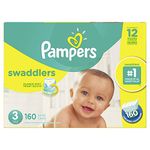 Pampers Diapers Newborn Size 1, Pure Protection Disposable Baby Diapers, 35 Count, Mega Pack (Packaging May Vary)