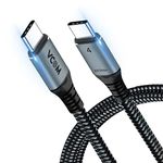 VCOM USB4 Cable (1.2m) with 40Gbps Data Transfer, Single 8K or Dual 4K Video, 100W Charging, USB C Compatible with Thunderbolt 4/3 MacBook, DELL XPS, Surface Pro, Docking, eGpu