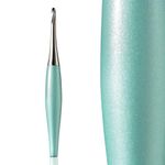 Furls Crochet Hook, Odyssey Mint Green, Nickel Plated Tip for Effortless Glide, Ergonomic Handle Crochet Hooks 7" (K - 6.50MM)