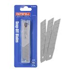 Faithfull TKBS18 Snap Off Knife Blade, Grey