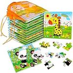 SANNIX 12 Pack Jigsaw Puzzles for T