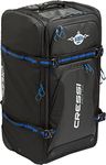 Cressi Strong Large Capacity Roller Luggage Bag 140L with Shoulder Straps - Jumbo: Designed in Italy